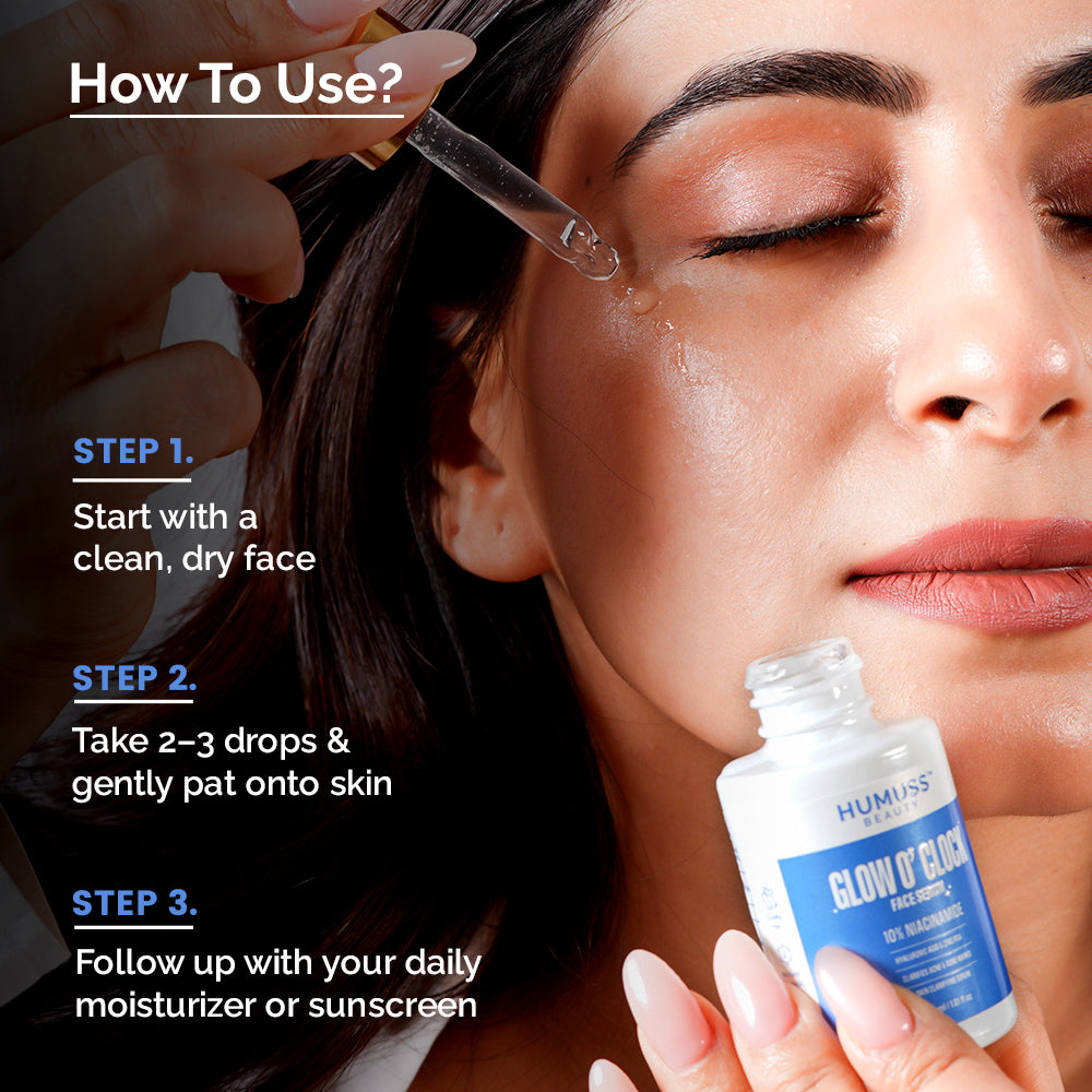 Glow'O Clock - 10% Niacinamide & Hyaluronic Acid Serum