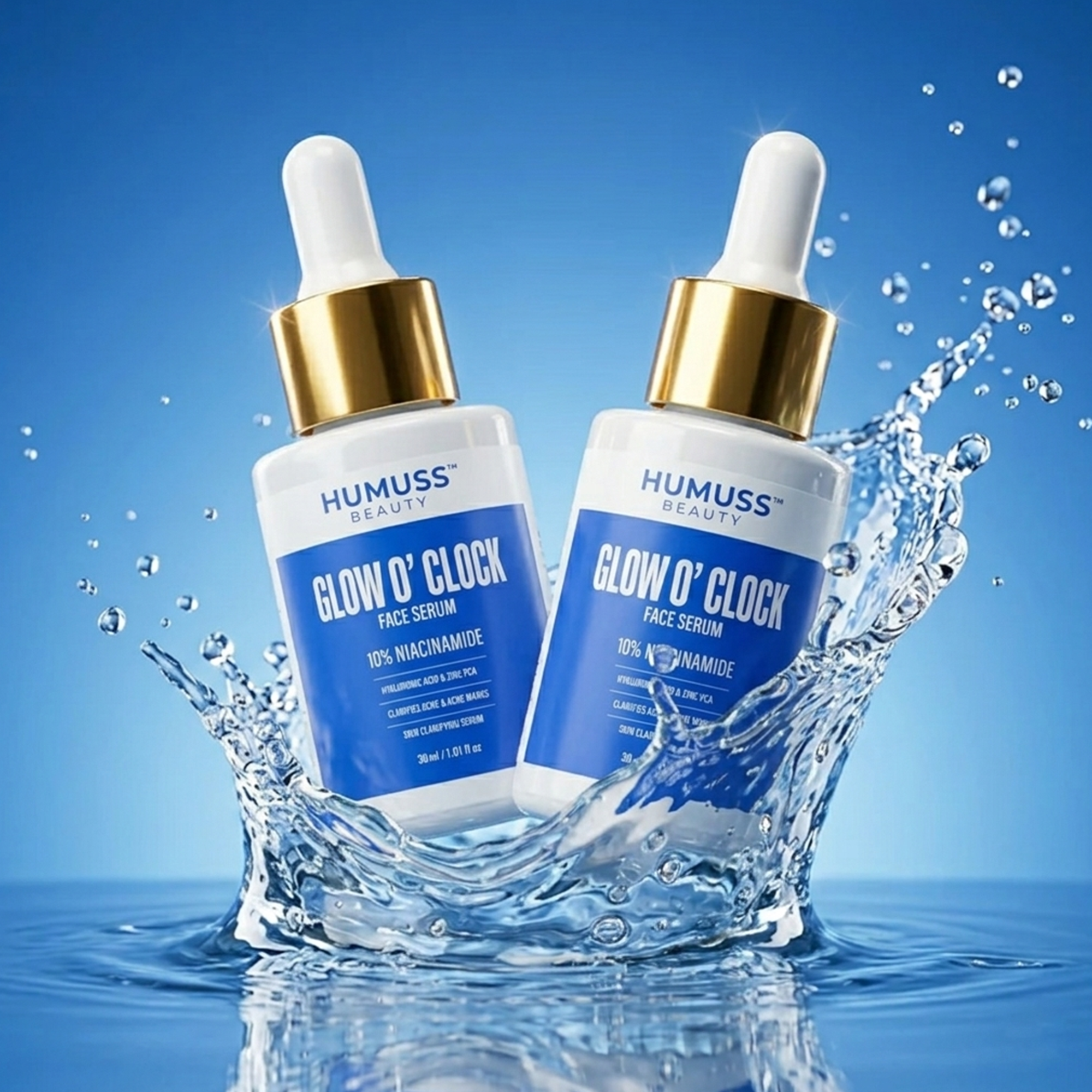 Glow'O Clock - 10% Niacinamide & Hyaluronic Acid Serum