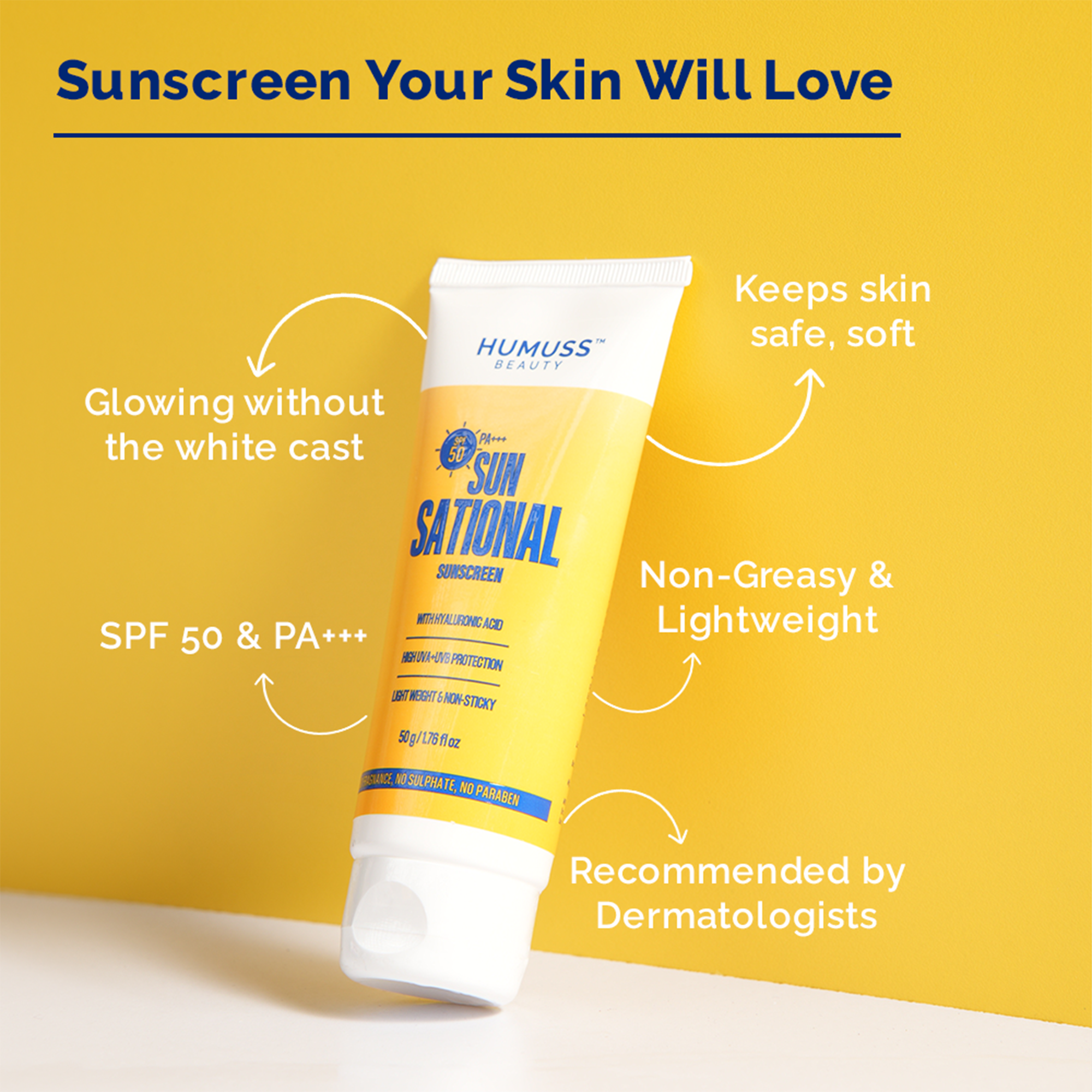 Sun-sational - SPF 50 Hyaluronic Acid Sunscreen