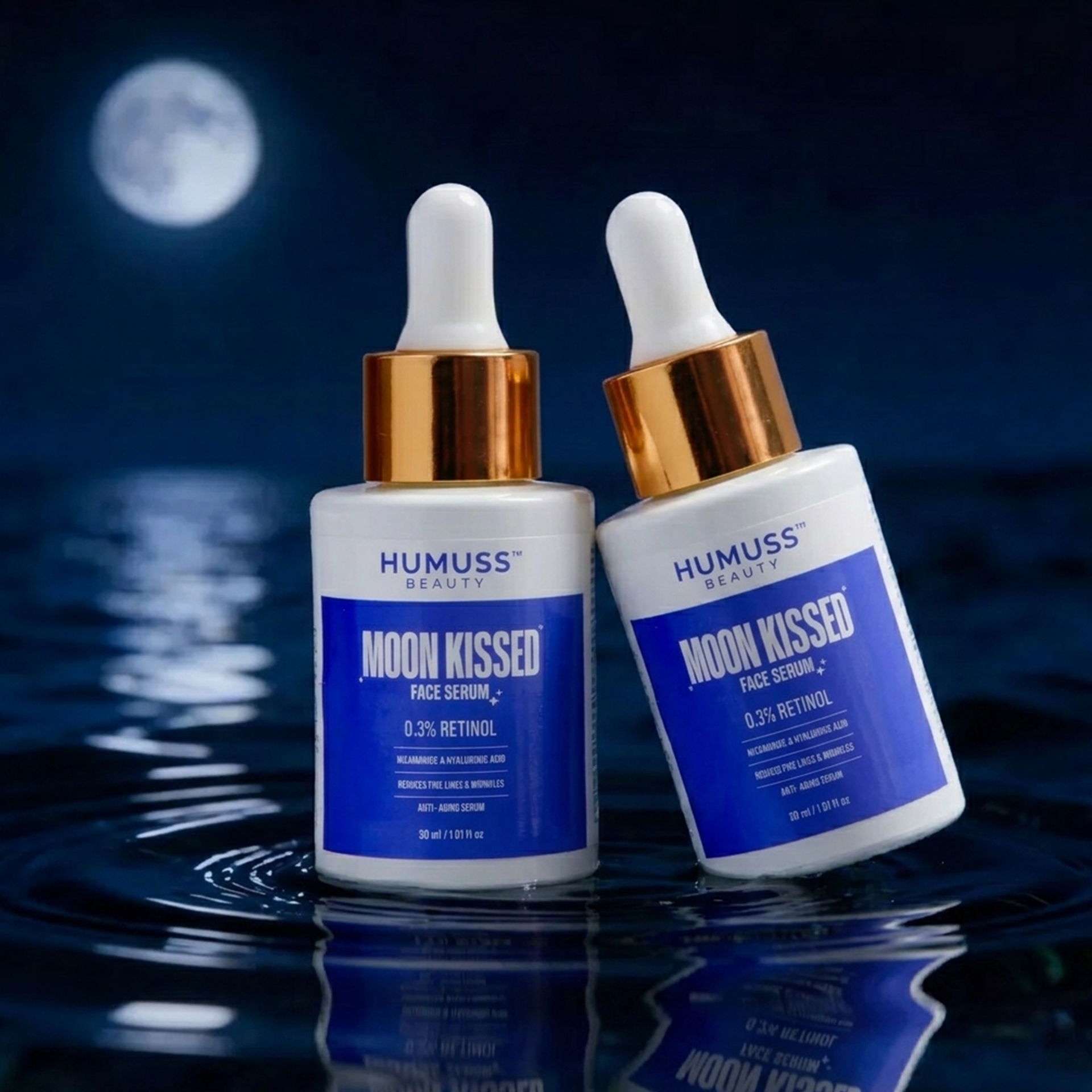 美容液 Moon Wrinkle Deep Serum Moon Kissed 0.3% Retinol Serum for Fine Lines & Youthful Glow