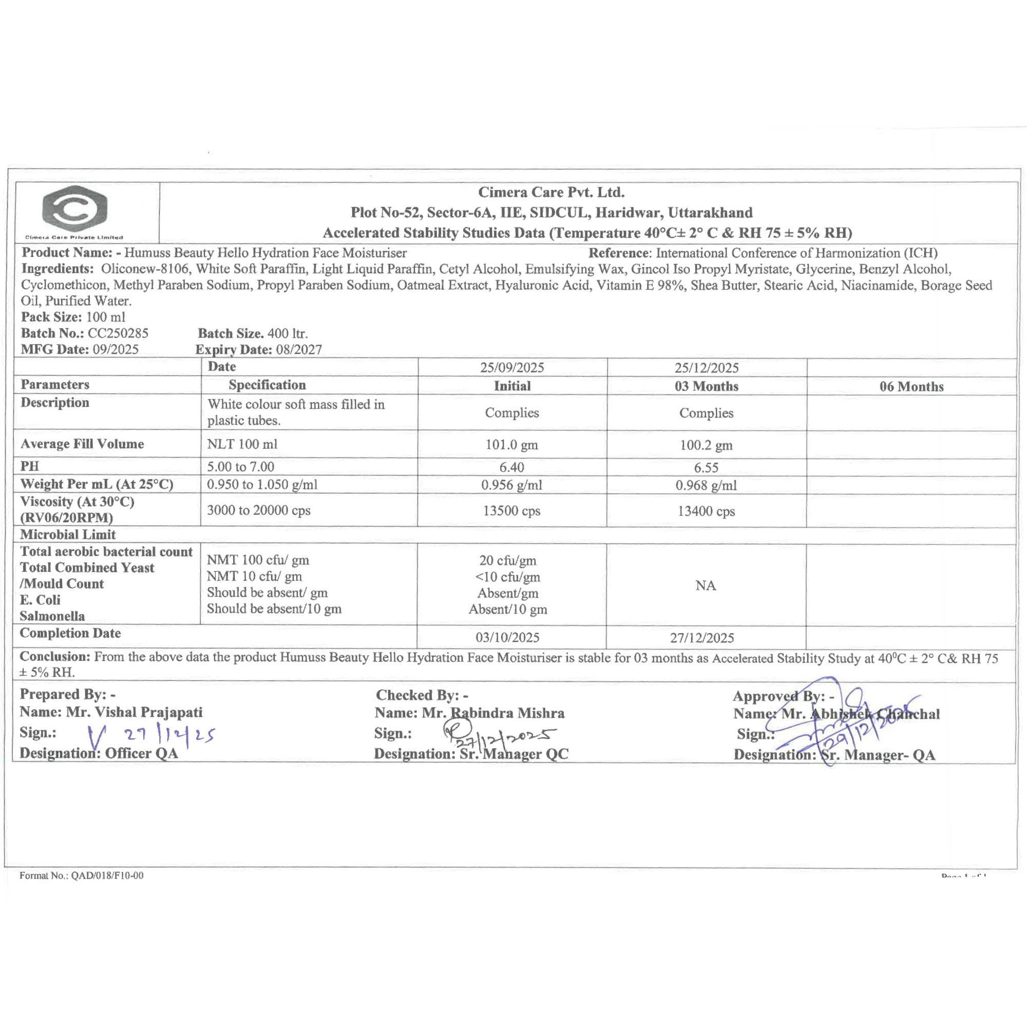 Hello Hydration - Ceramide & Hyaluronic Acid Face Moisturizer