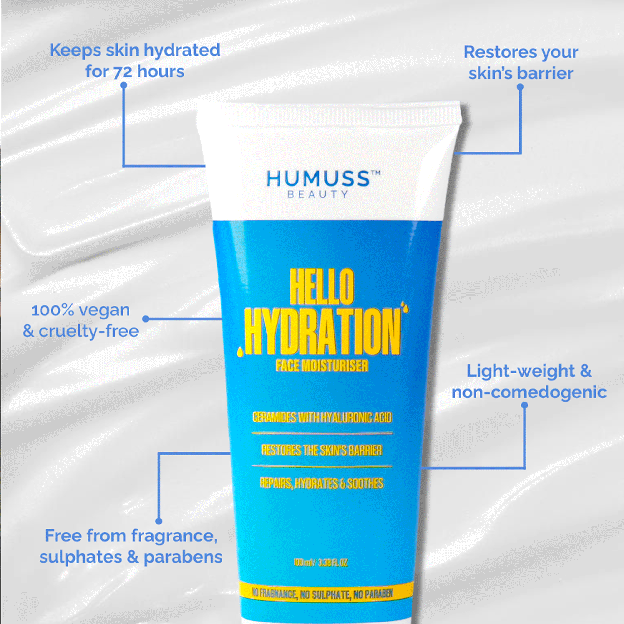 Hello Hydration - Ceramide & Hyaluronic Acid Face Moisturizer