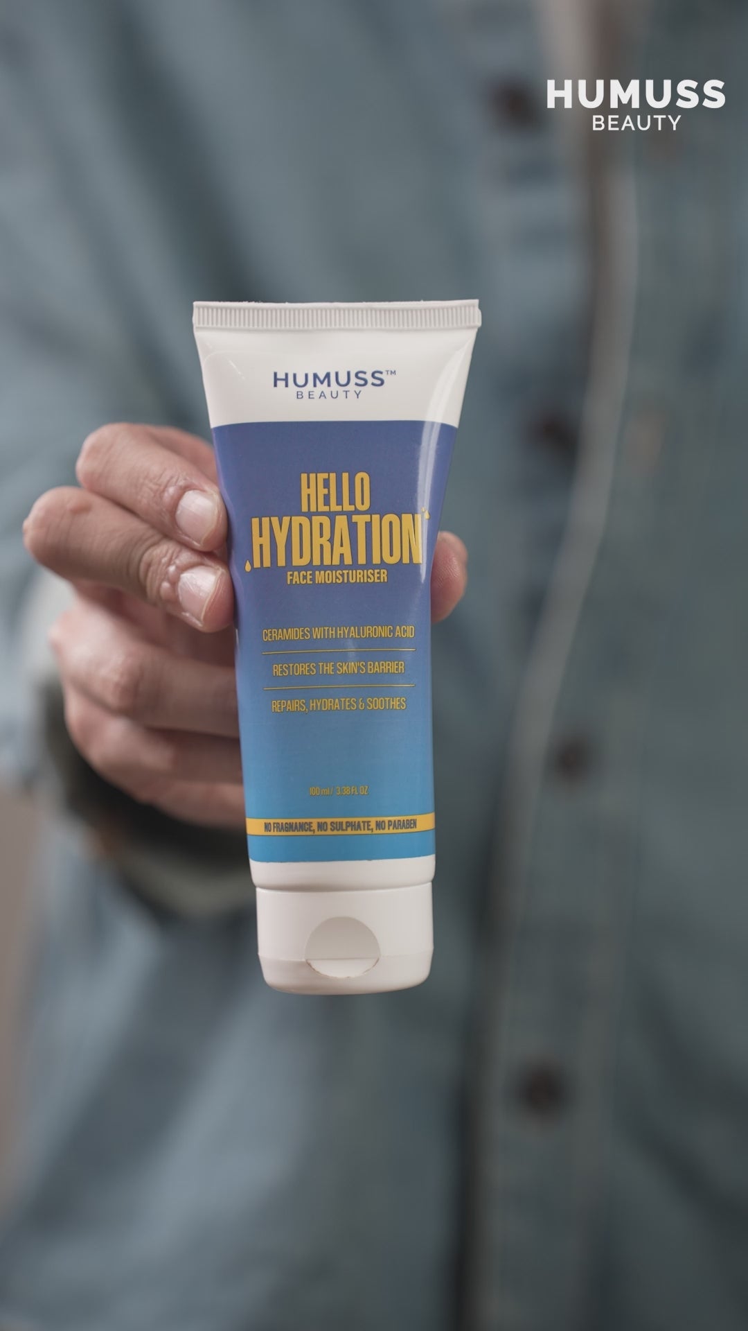 Load video: Hello Hydration - Ceramide &amp; Hyaluronic Acid Face Moisturizer